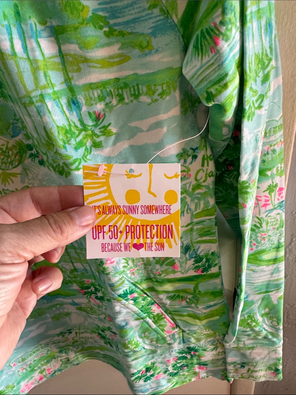 NWT Lilly Pulitzer Womens popover. Honda Classic Half-Zip.  Size M. - Picture 4 of 6